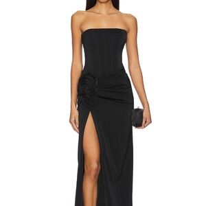 NBD Jake Black Strapless Dress